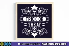 Trick or treat SVG, Farmhouse Halloween SVG Product Image 3
