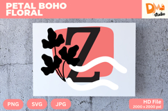 Petal Boho Floral Monogram Product Image 1