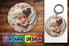 Enchanting Valentine&#039;s Elegance: Sublimation Design Product Image 1