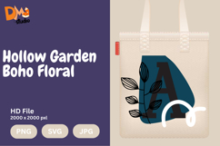Hollow Garden Boho Floral Monogram Product Image 1