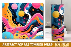 Abstract Pop Art Tumbler Wrap Product Image 1