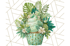Paper Cupcake Clipart Layered Paper Scrapbook Collage Png Product Image 3