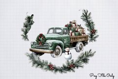 White Rustic Christmas Clipart PNG Product Image 1