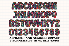 Christmas Alphabet png clipart, christmas letters doodle Product Image 5
