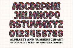 Christmas Alphabet png clipart, christmas letters doodle Product Image 5