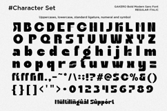 Gakero - Bold Modern Sans Serif Font Product Image 11