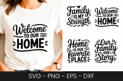 Welcome to Our Home Quote Design SVG PNG Product Image 1