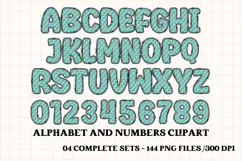 Halloween Alphabet png clipart, halloween letters doodle Product Image 5