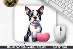 Boxer Dog Mouse Pad Sublimation, Animals Mouse Pad PNG Product Image 1