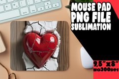 Stylish 3D Love Hole in Wall Mouse Pad Product Image 1