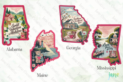 Valentine 50 US States Clipart Product Image 1