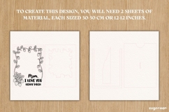 Mother's Day Photo Frame SVG | Laser Cut | Glowforge Product Image 2