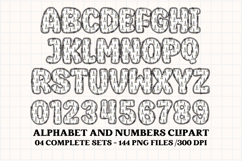 Shabby Chic letters doodle, shabby chic png alphabet clipart Product Image 5