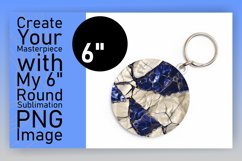 Geode Agate Radiance: Sublimation Round Keychain Product Image 1