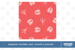 American 4th of July Hoofs and Hen Prints Seamless Pattern Product Image 2