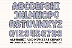 Easter Day Alphabet png clipart, easter day letters doodle Product Image 5