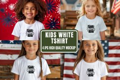 4th of July Kids T-shirt Mockup, Kids Sweater Mockup Product Image 1