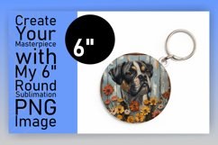 Vibrant Doggy Sublimation Keychain &amp; Coaster Mix Product Image 1