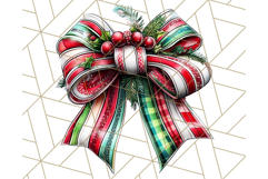 Bright Shiny Christmas Bows PNG Clipart, Winter Holiday Png Product Image 3