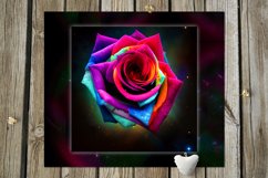 Space rose | Skinny tumbler Sublimation design bundle, JPG Product Image 11