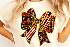 Christmas Bow PNG, Coquette Christmas Sublimation, Christmas Product Image 11