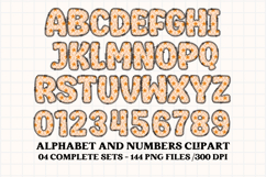 Fall Autumn Alphabet png clipart, fall autumn letters doodle Product Image 5