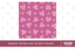 St Valentine's Day Hearts Cupid Love Seamless Pattern PNG Product Image 2