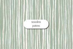 Seamless Sage Green Striped Pattern with Hand Painted Lines Product Image 1