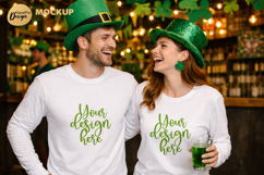 St Patrick Day Mockup Holiday Apparel PNG JPG Product Image 1