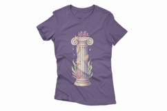 Underwater Temple Column Sea Star Coral Aquatic PNG Summer Product Image 4