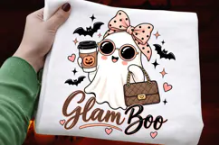 Glam Boo Cute Halloween Ghost Coffee Fashion Sublimation Product Image 1