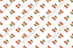bells watercolor seamless pattern Product Image 2