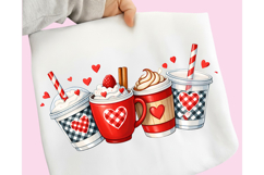 Valentine's Day Coffee Drinks PNG, Valentines Day Coffee PNG Product Image 6
