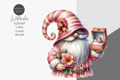 Gnome, Gnome holding gift, Mother's Day, Birthday, Wedding Product Image 1