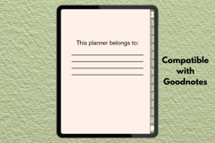 Undated Monthly Digital Planner PDF with Hyperlinked Tabs Product Image 5