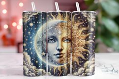 Moon faces Tumbler Wrap | Sublimation | Tumblers Product Image 1