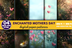 Enchanted Mothers Day Digital Paper Bundle PNG Product Image 12