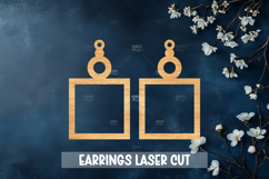 Style Laser Cut Earrings SVG File Product Image 1