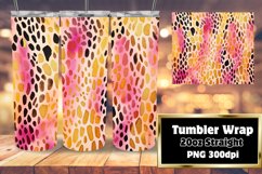 Sublimation 3D Leopard Sparkle Tumbler 20oz Product Image 1