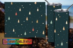 Watercolor Xmas Elegance Tumbler Wrap 20oz Product Image 1