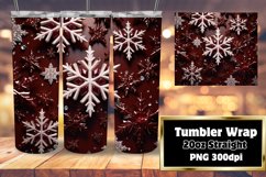 Christmas Snowflakes Harmony Wrap 20oz Product Image 1
