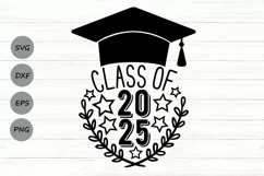 Class of 2025 Svg, 2025 Grad Svg, Graduation 2025 Svg. Product Image 1