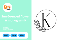 Sun-Drenched Flower Monogram Product Image 1
