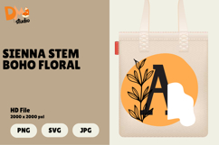 Sienna Stem Boho Floral Monogram Product Image 1