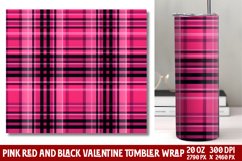 Pink Valentines Day Tumbler Wrap Product Image 1