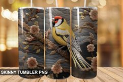 Embroidered Goldfinch Tumbler Design Product Image 1