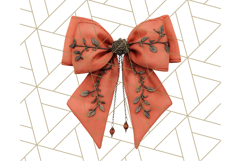 Halloween Bow Clipart, Bright Holiday Ribbon PNG Product Image 3