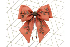 Halloween Bow Clipart, Bright Holiday Ribbon PNG Product Image 3