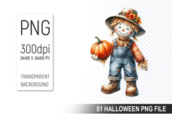 Autumn Clipart, Halloween Sublimation Clipart PNG Product Image 1