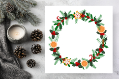 Christmas Round Wreath | Festive Rim Design Product Image 3